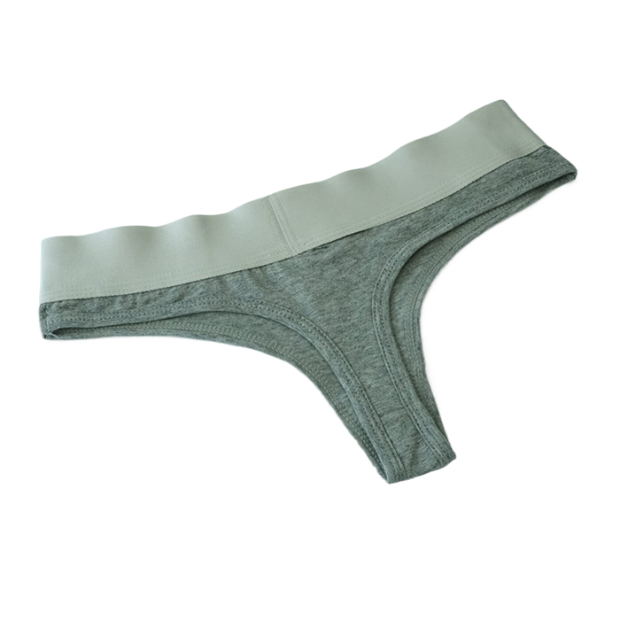 Calvin Klein Mujer Tanga Blateado Gris